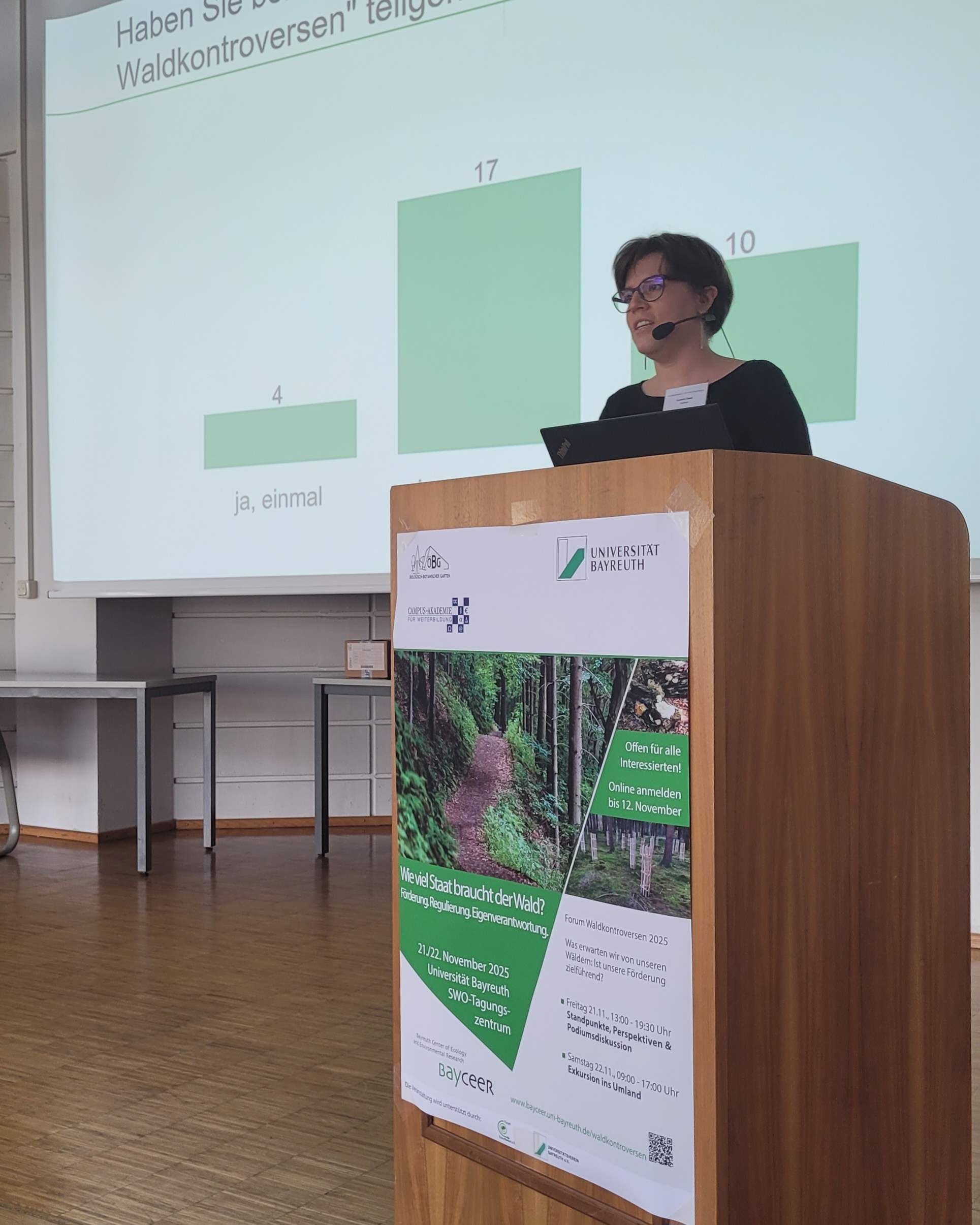 Leonie Gass am Podium