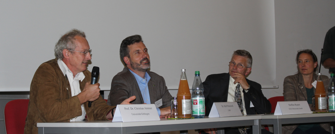 Podiumsdiskussion beim Forum-Waldkontroversen der Campus-Akademie der Universität Bayreuth