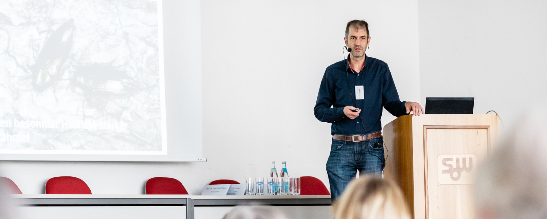 Müller hält Vortrag bei Forum-Waldkontroversen 2019 der Campus-Akademie der Universität Bayreuth
