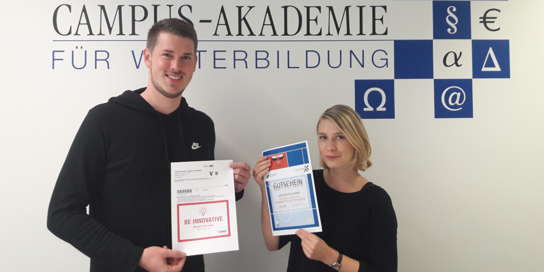 Gewinner des Weiterbildungsquiz der Campus-Akademie der Universität Bayreuth